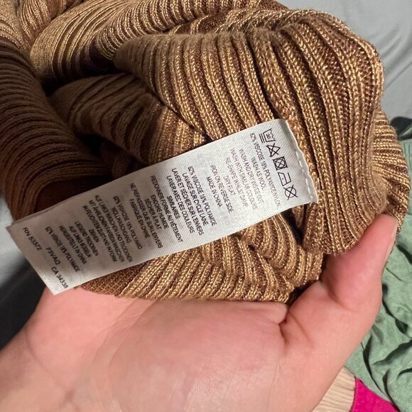 French Connection Mari Brown Side Slit Long Dressy Pencil Skirt - Picture 8 of 8